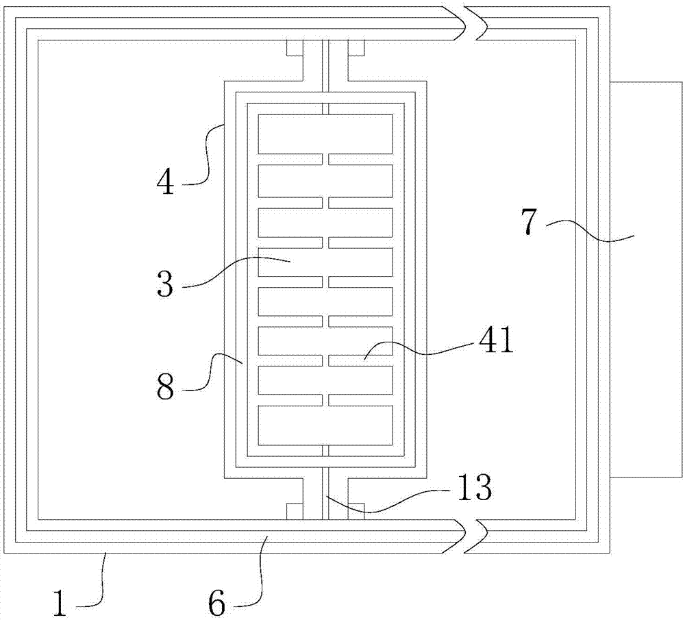 Direct-cooling closed heat dissipation chassis