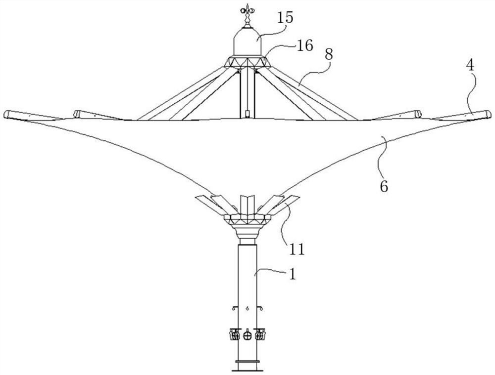 Giant folding umbrella