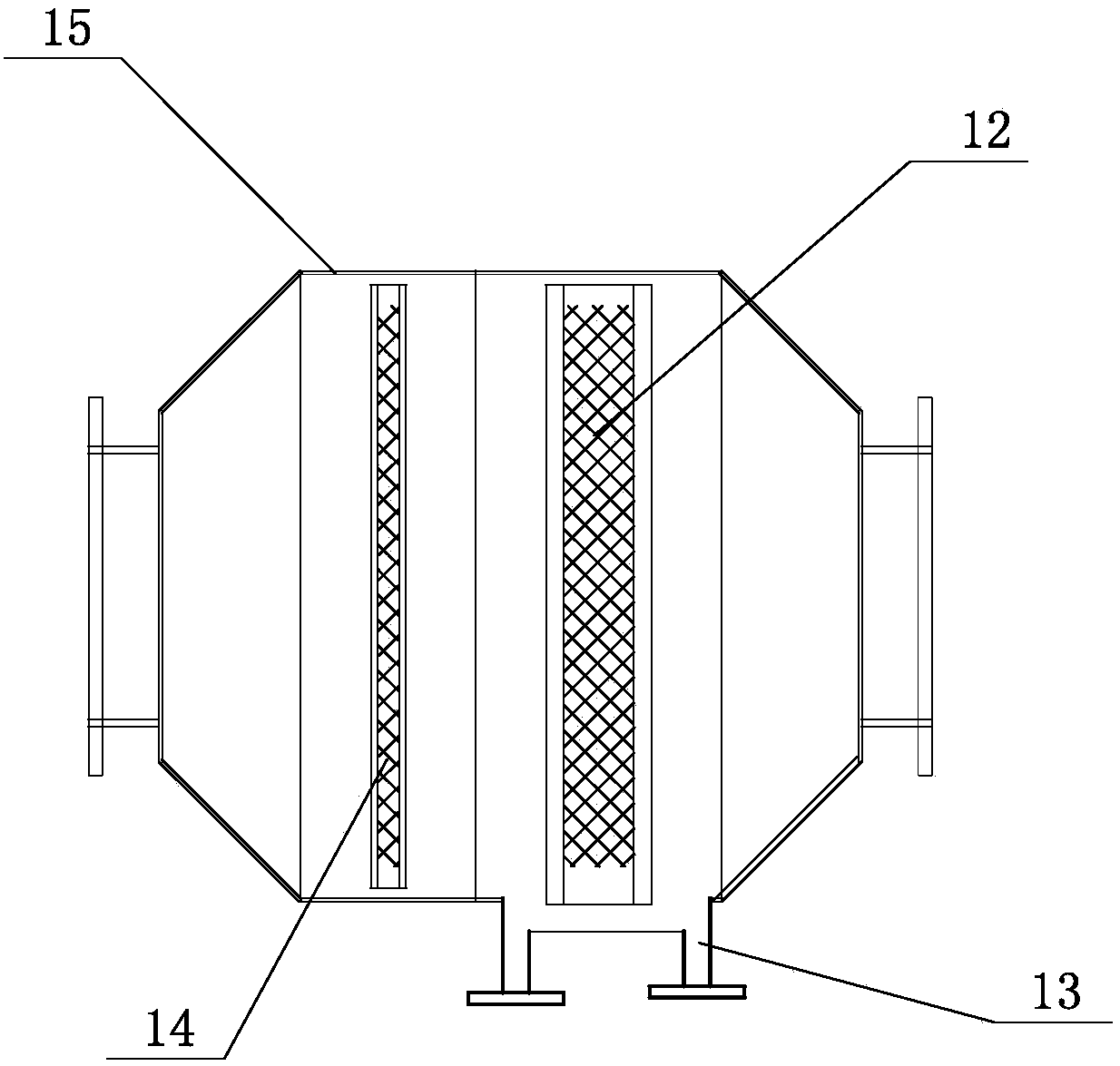 A plastic granulation waste gas treatment system and a waste gas treatment process