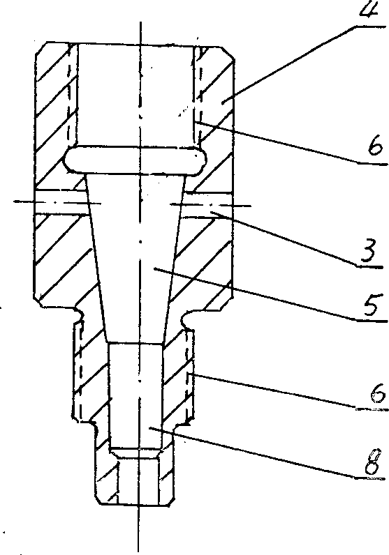 Vortex lead jetting type washing water-saving device