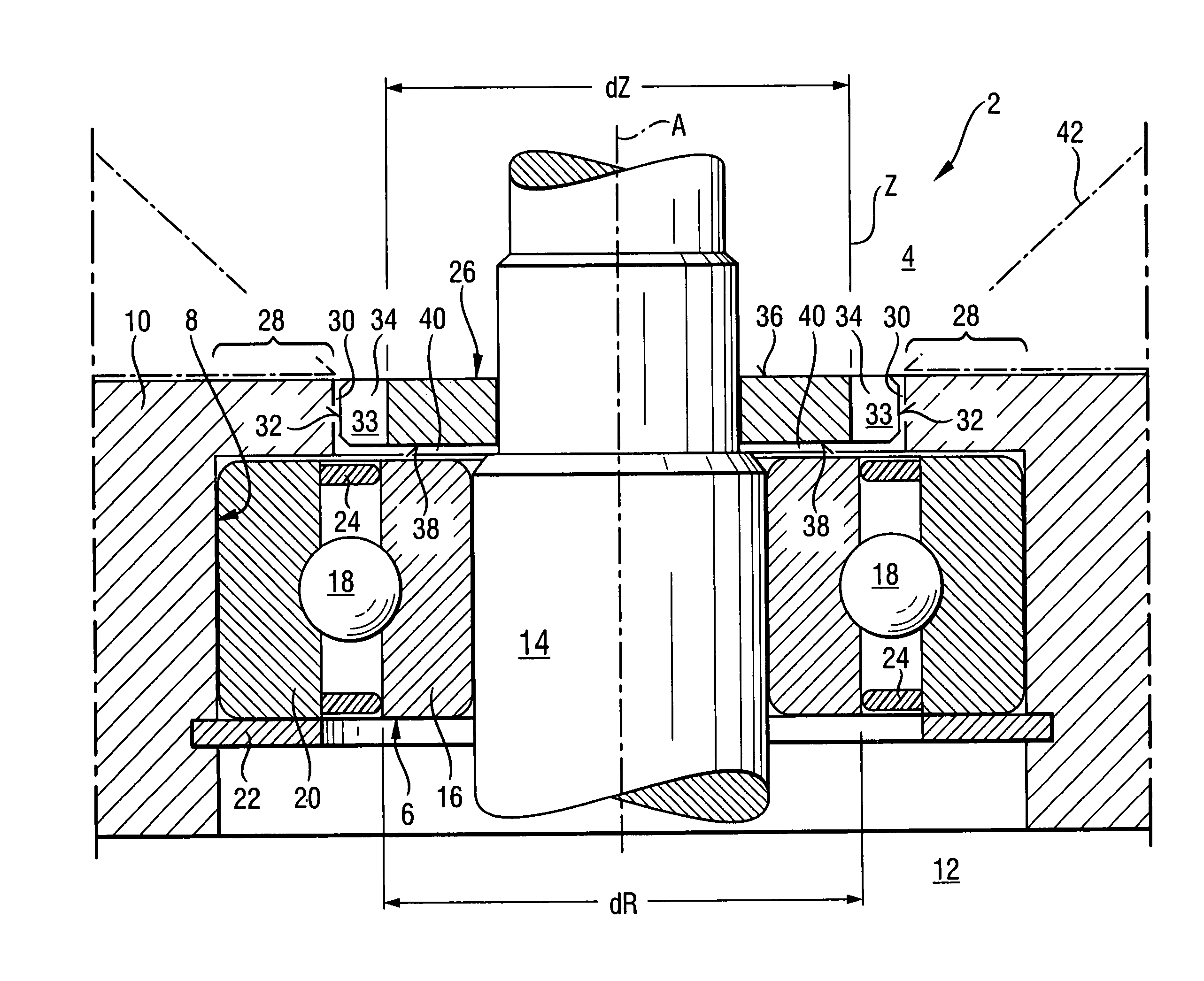 Shaft bearing seal