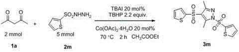 Preparation method of sulfonyl-containing completely substituted parazole