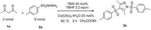 Preparation method of sulfonyl-containing completely substituted parazole