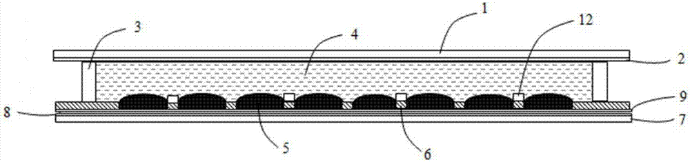 Electrowetting display device capable of controlling ink movement and preparation method thereof