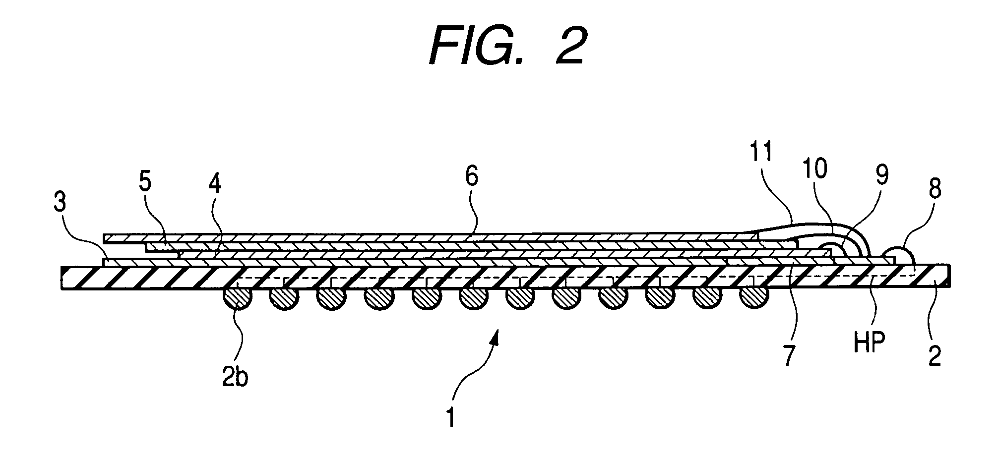 Stacked chip semiconductor device