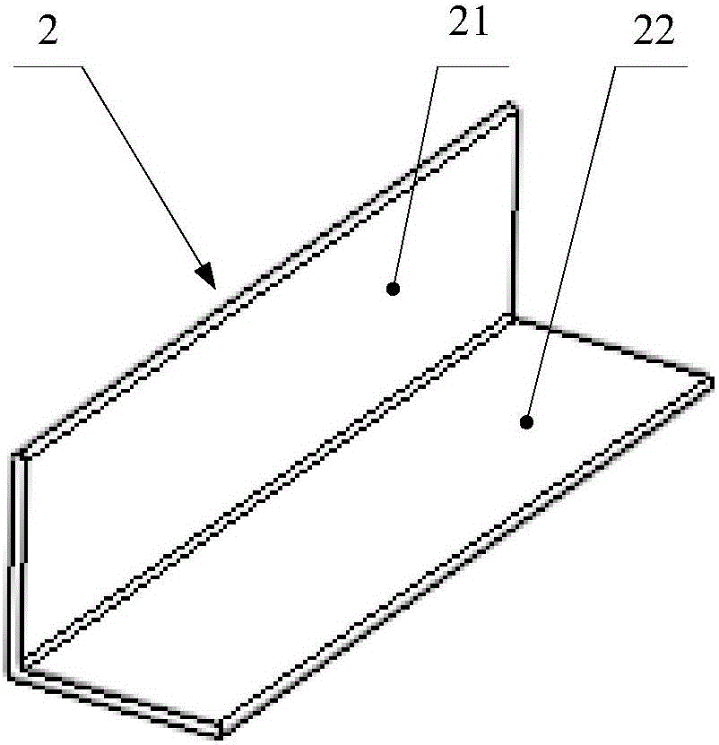 Bottom packaging assembly and packaging structure provided with same