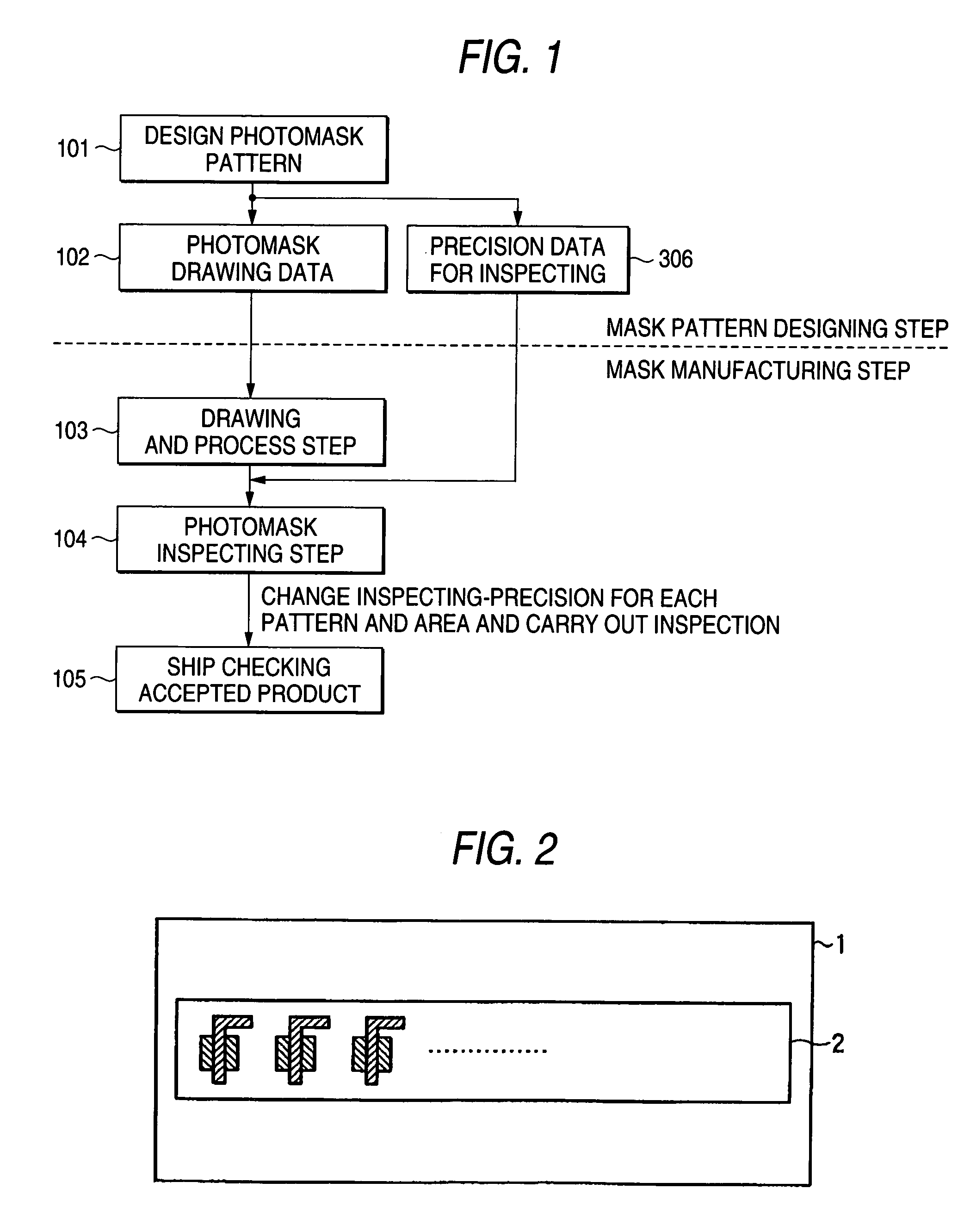 Mask pattern inspecting method, inspection apparatus, inspecting data used therein and inspecting data generating method