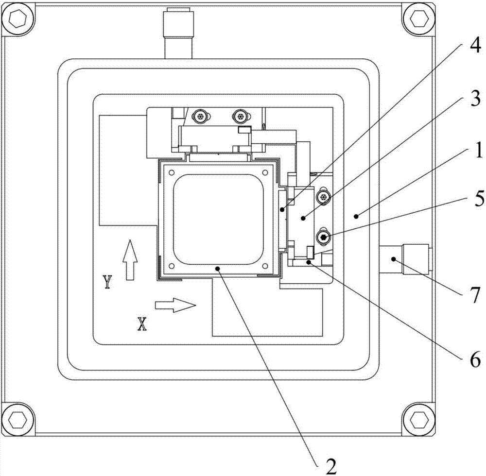 Zero-point fine tuning device for grating type micro-nano positioning platform