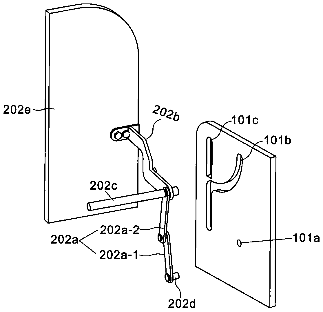 Vehicle-mounted display screen support adjusting device