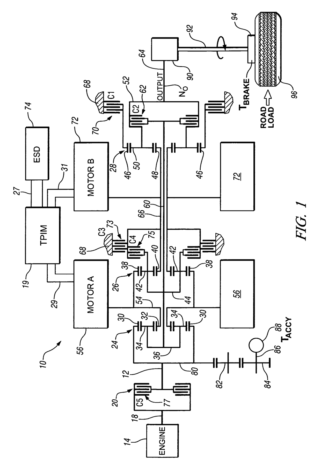 Synchronous shift execution for hybrid transmission