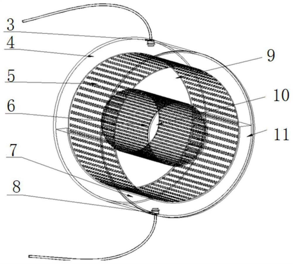 Polyurethane/ liquid-based composite explosion-proof structure and preparation method thereof