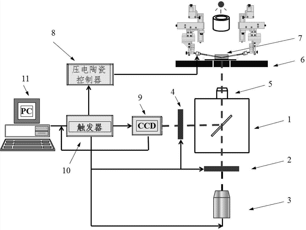 Cytomechanics device capable of synchronously realizing suction loading and fluorescence observation