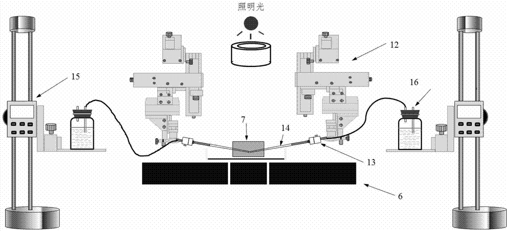 Cytomechanics device capable of synchronously realizing suction loading and fluorescence observation