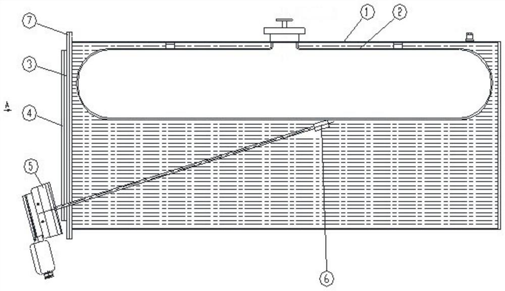 Method for visually monitoring capsule leakage and oil conservator