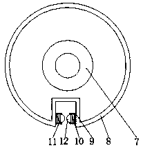 Anti-deformation storage battery shell coiling device