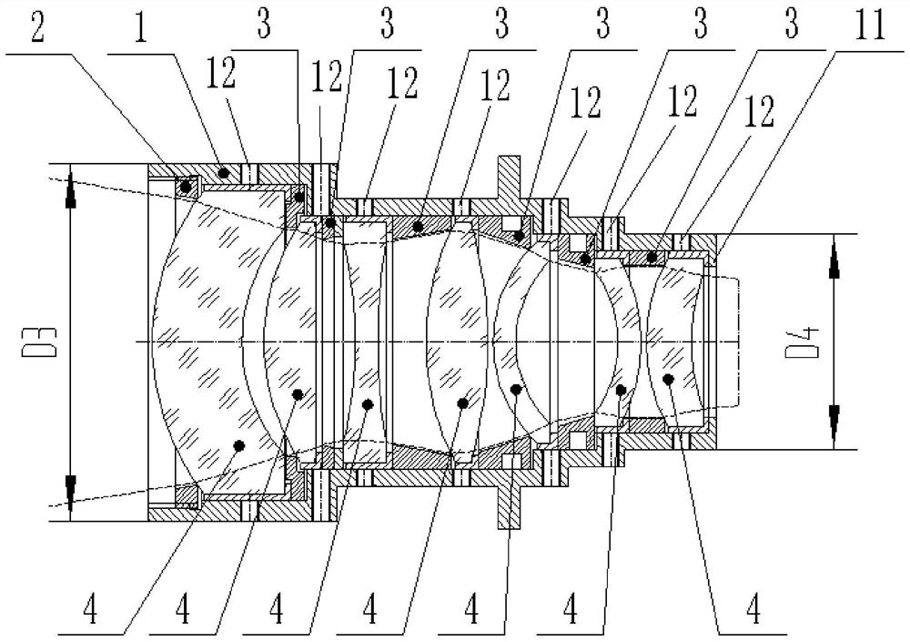 Miniaturized light-weight design and preparation method of optical lens and optical lens