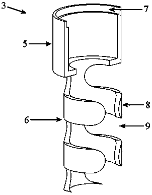 Screw insulating device for six-surface top press