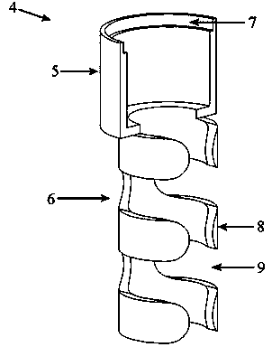 Screw insulating device for six-surface top press