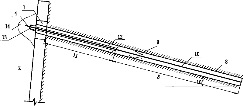 Flexible support structure of pre-stress anchor rod for lattice type frame and construction method of flexible support structure