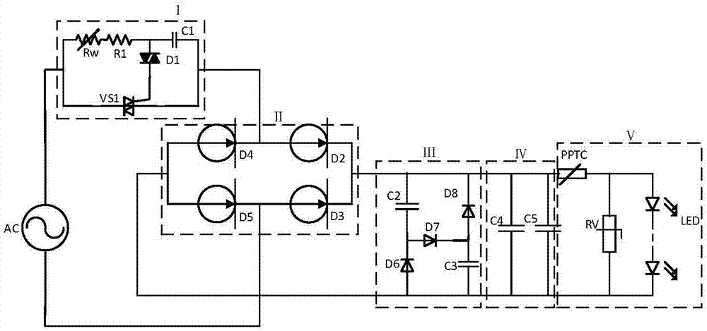 Dimmable LED driving circuit