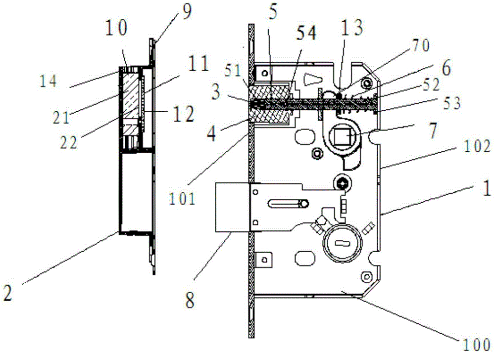 Magnetic noiseless lock