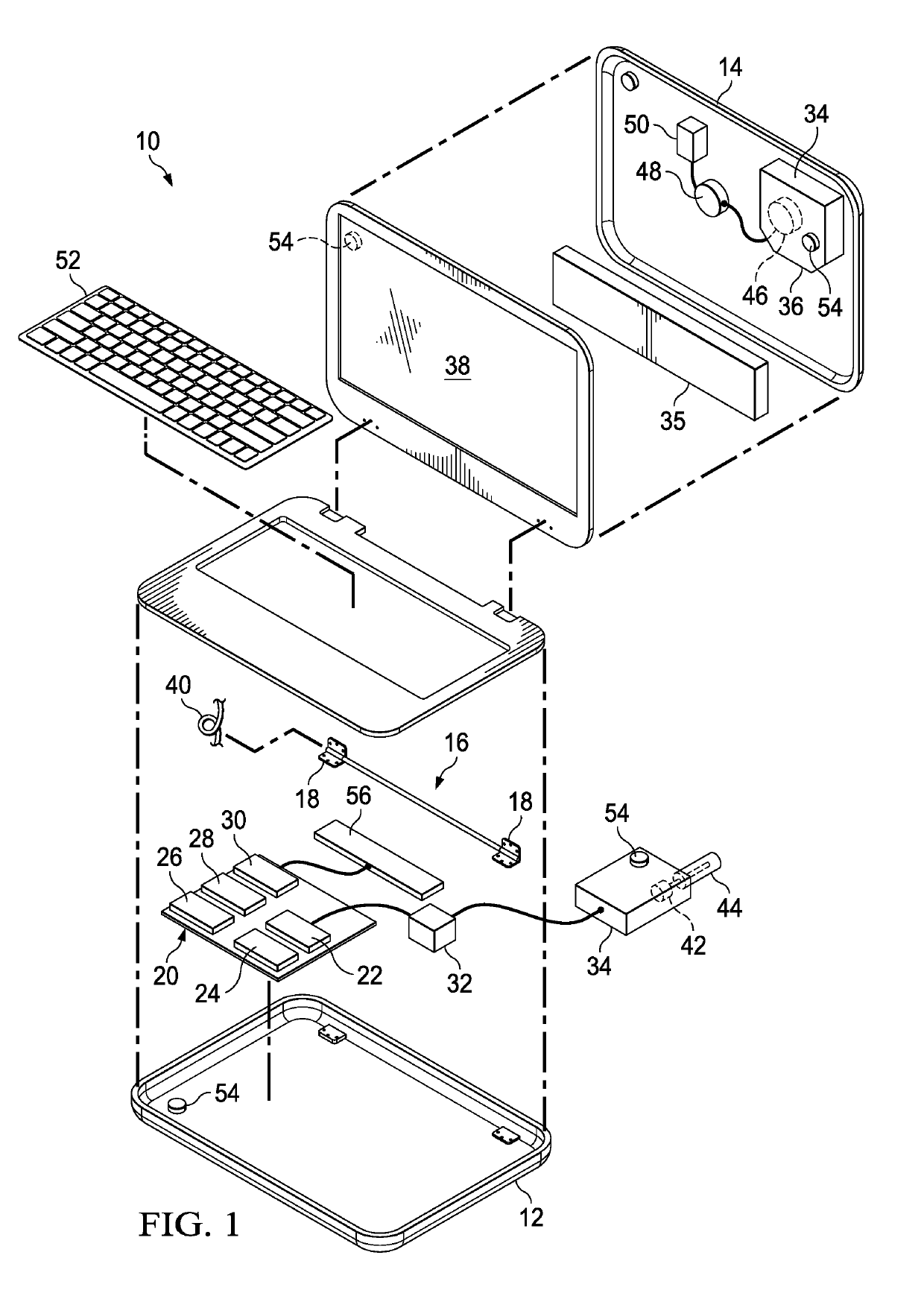 Information handling system housing integrated vapor chamber