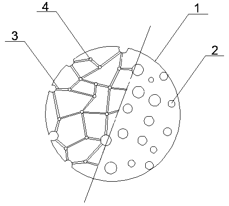 Manufacturing method of flow-separated ball carrier for sewage treatment