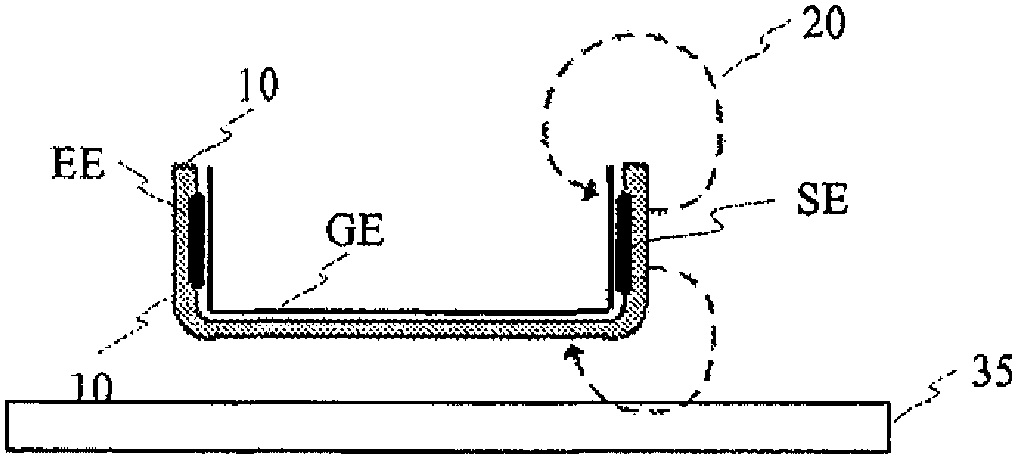 Device and method for detecting a hand-held device being clasped by a hand