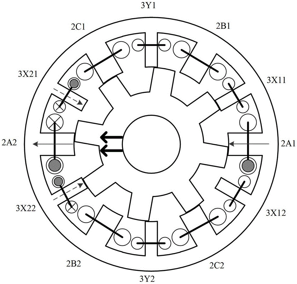 A Bearingless Half-tooth Wound Switched Reluctance Motor