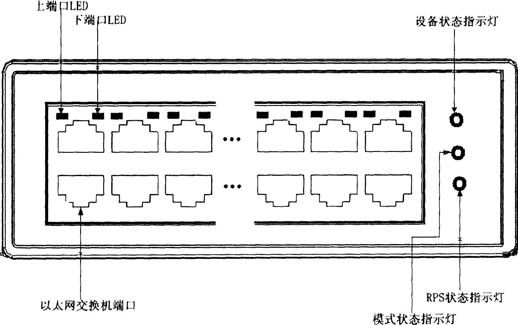 Display system and method for status information of data equipment