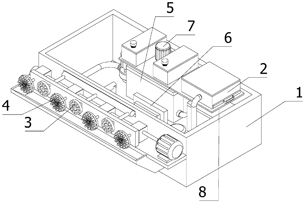 Automatic glass cleaning device for cleaning building curtain wall