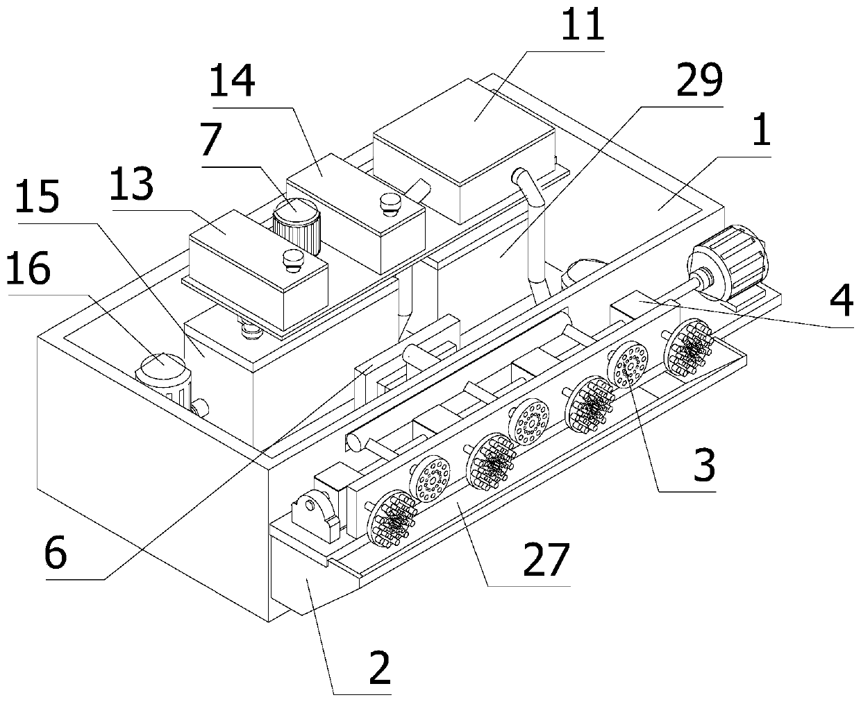 Automatic glass cleaning device for cleaning building curtain wall