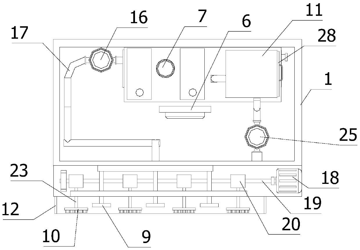 Automatic glass cleaning device for cleaning building curtain wall