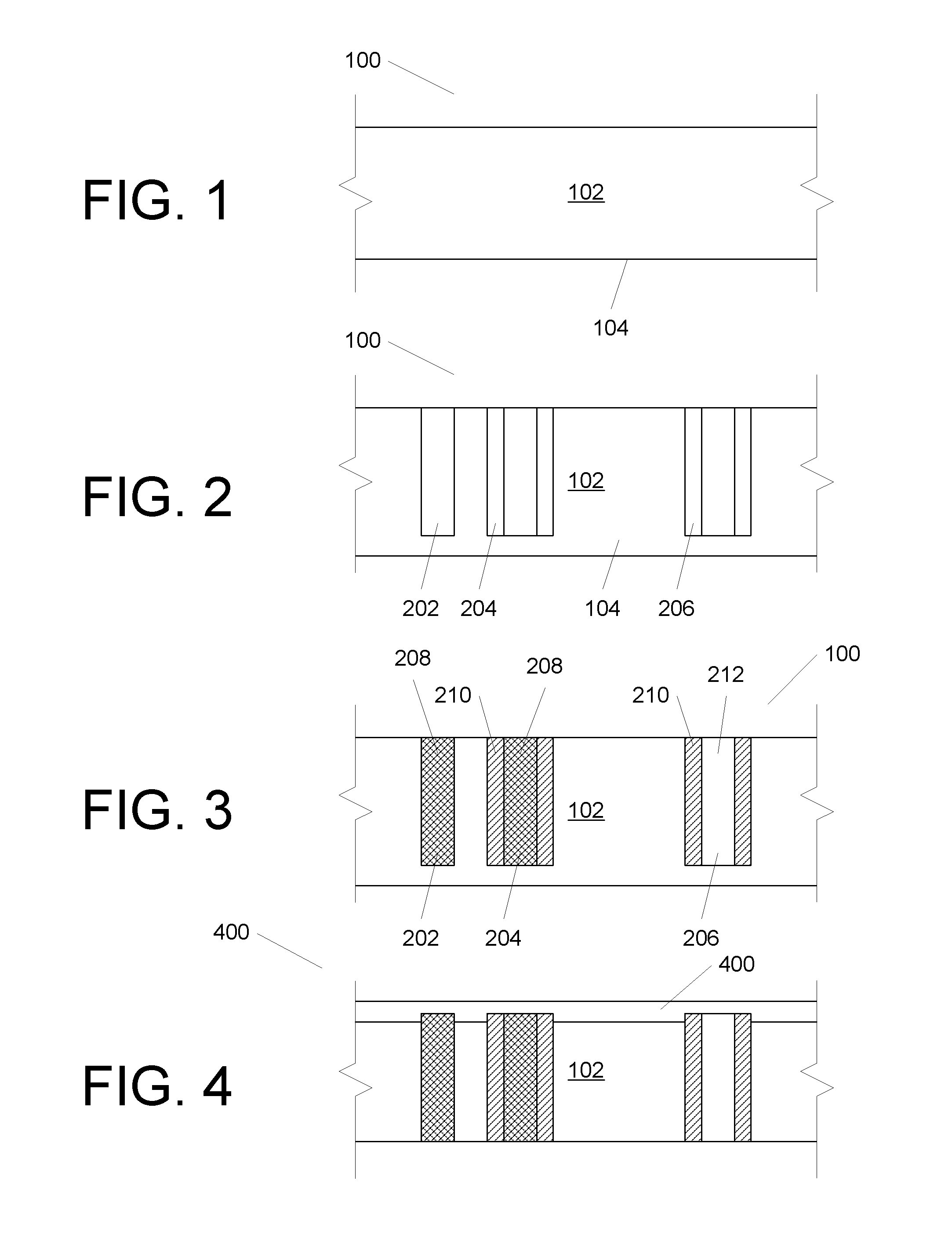 Front-end processed wafer having through-chip connections