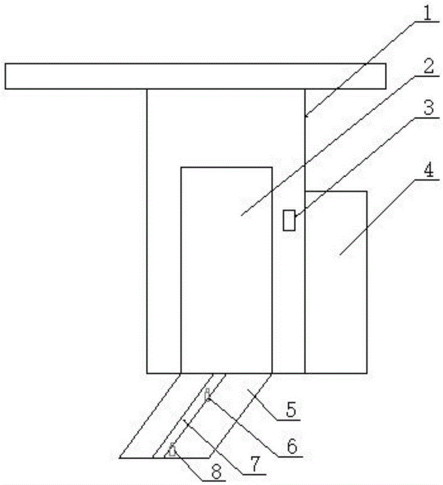 Warehousing weighing alarm system of underground bicycle parking lot