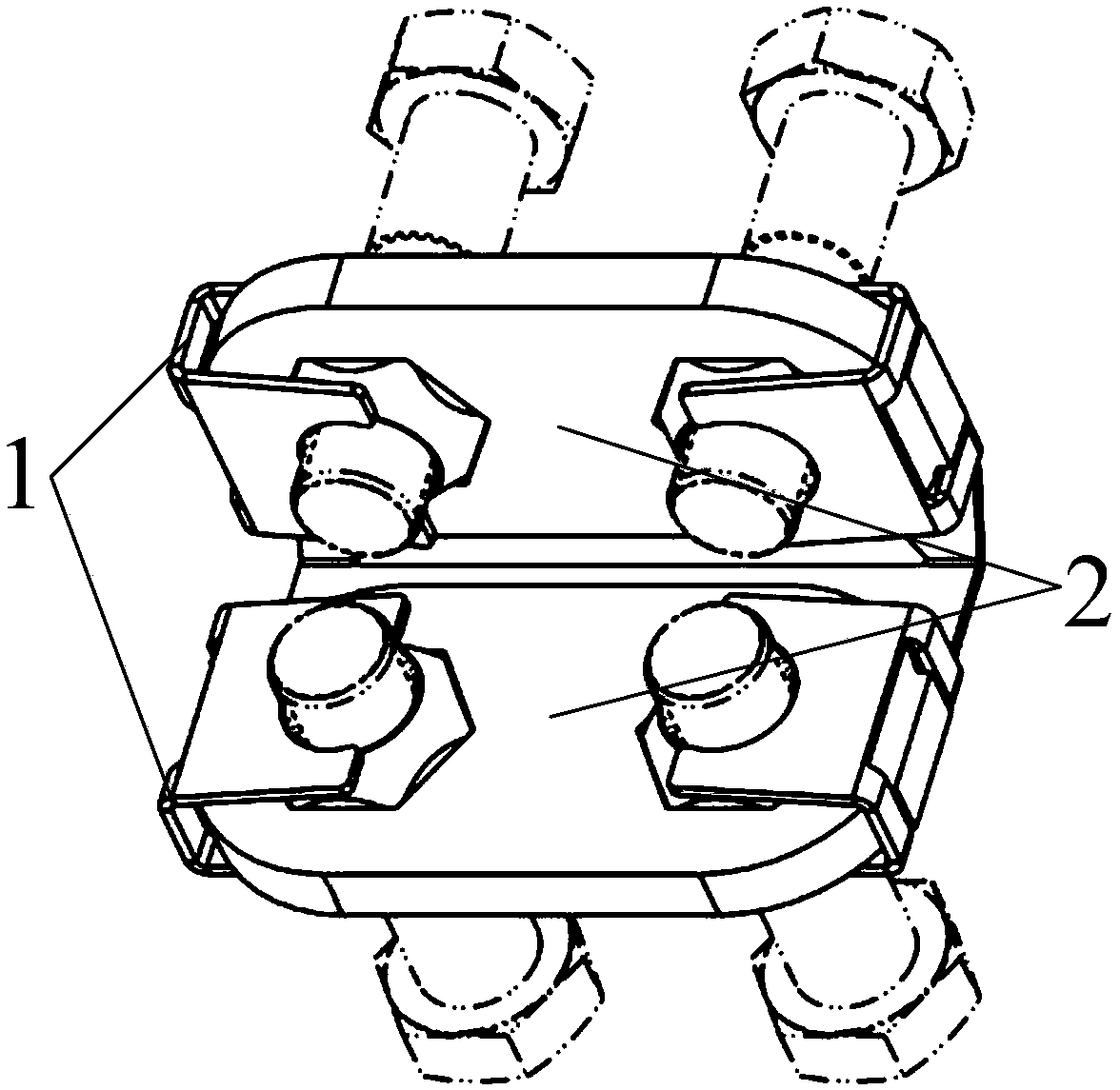 Nut positioning and anti-loosening device