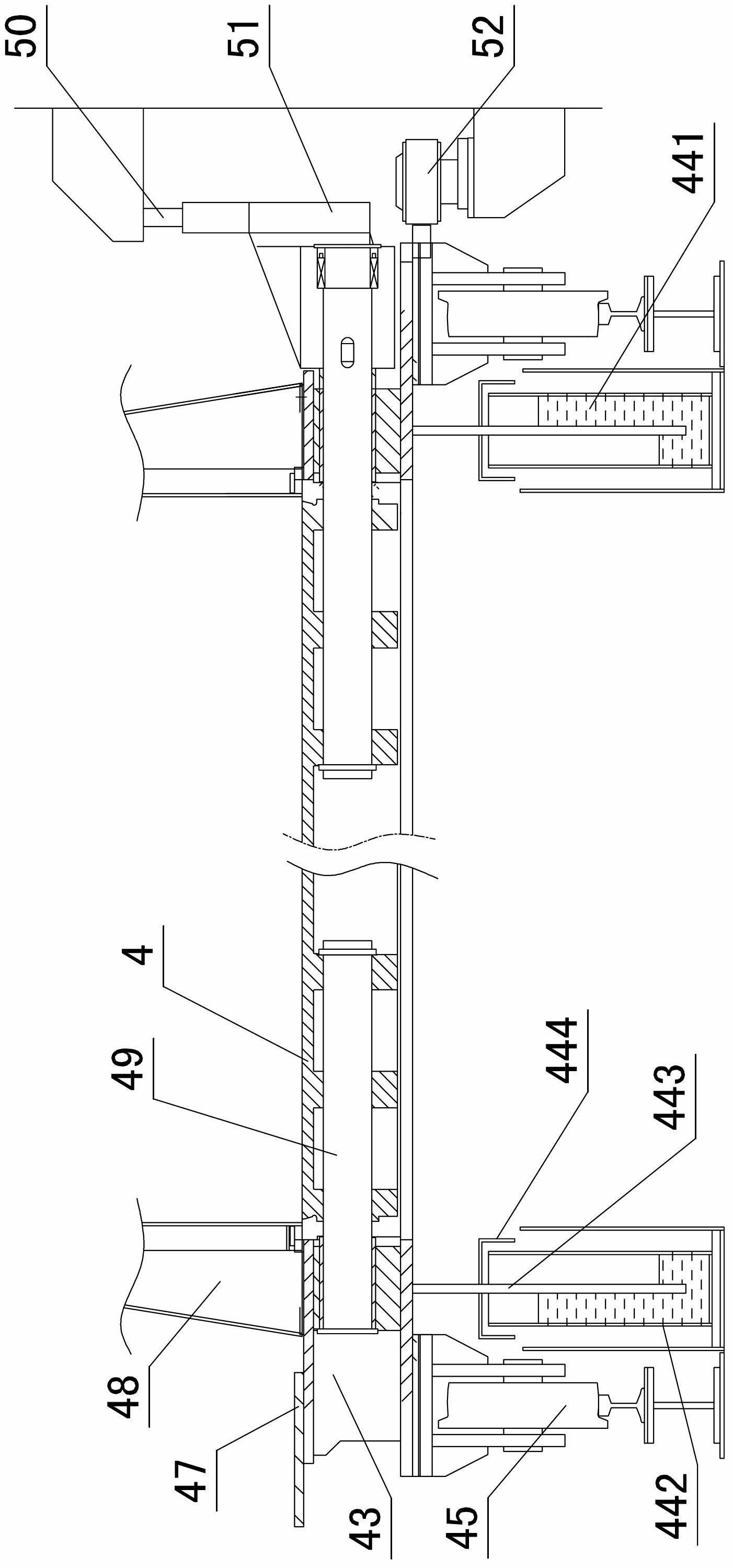 Rail pressing type water seal ring cold machine