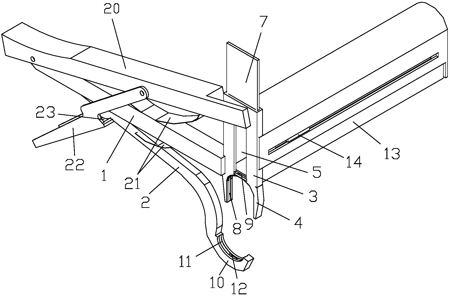 Hoop fastening clamp