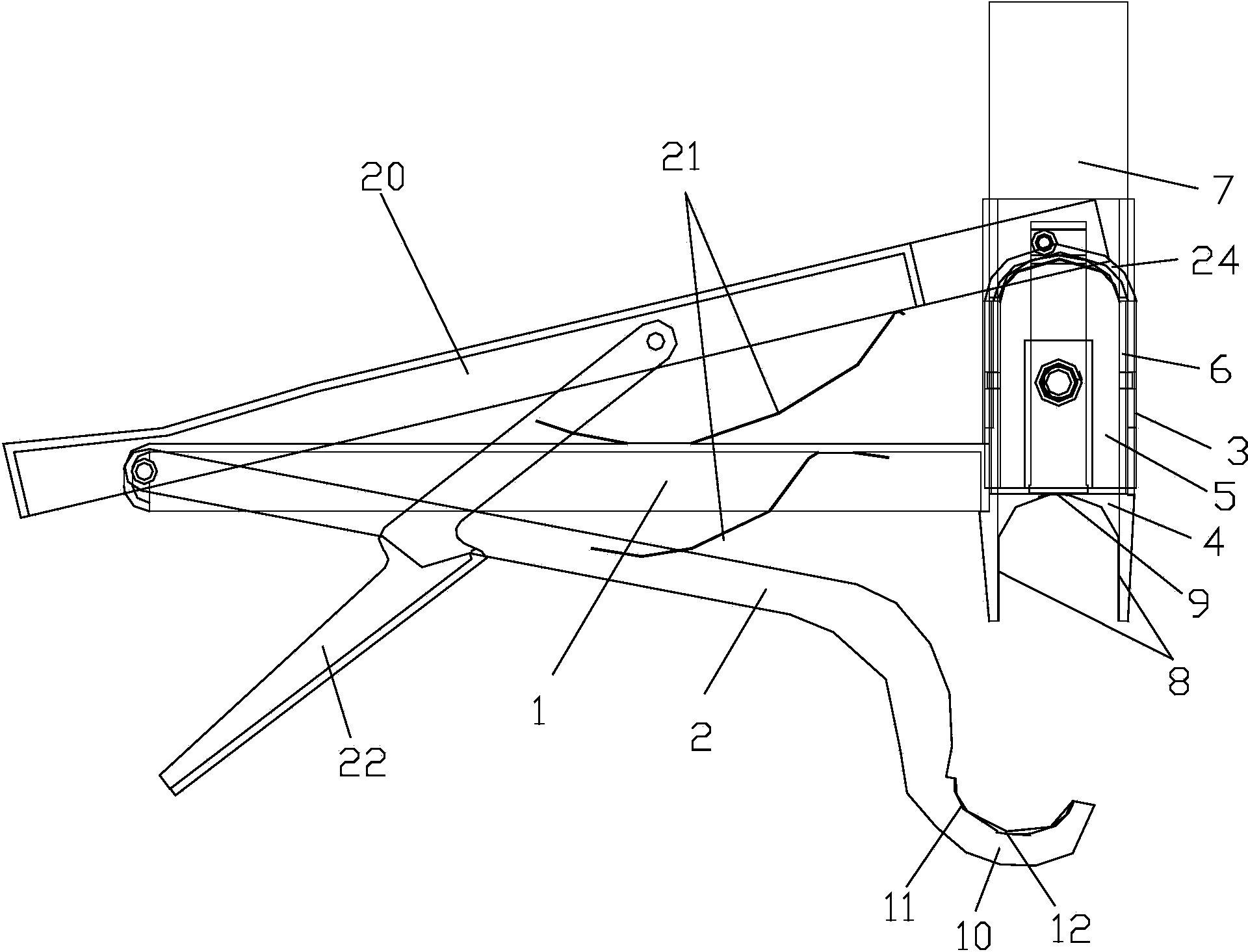 Hoop fastening clamp