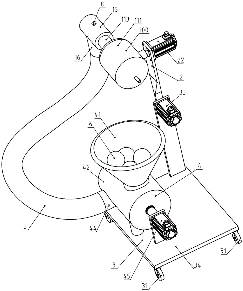 Volleyball ejector