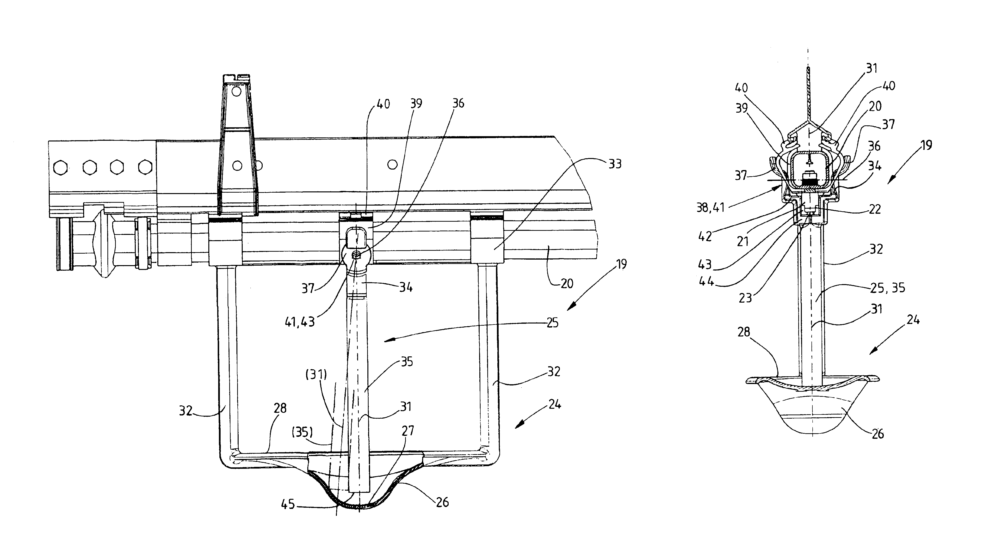 Drinking through and method of converting same