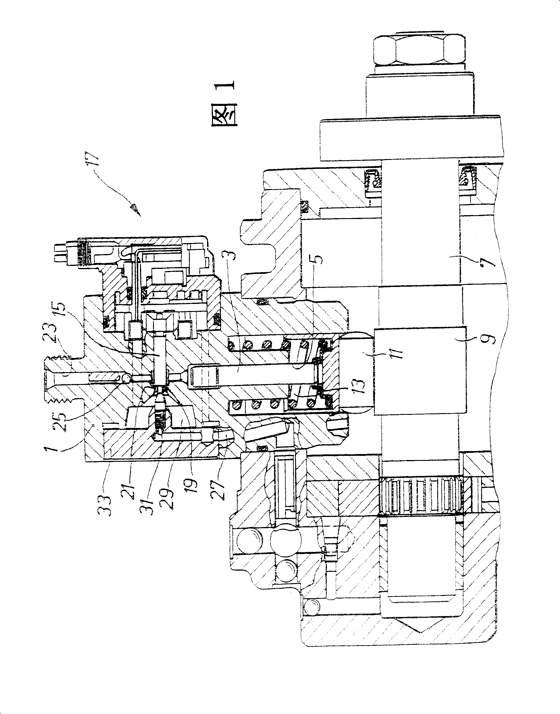 Single-plunger injection pump for pressure accumulating tube-fuel injection system