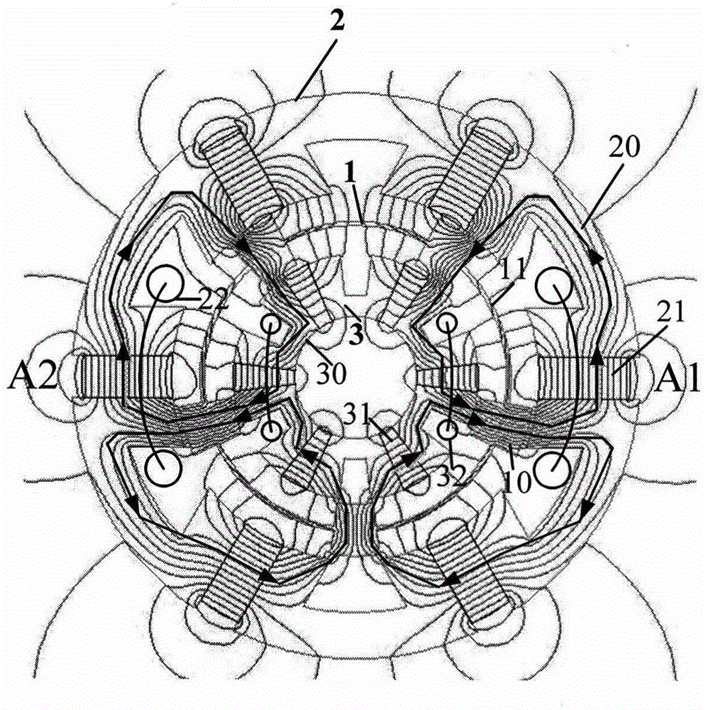 Double stator high power density flux switching permanent magnet motor