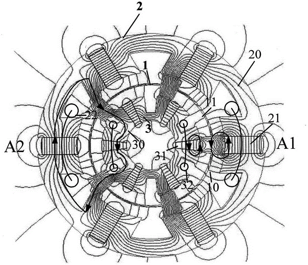 Double stator high power density flux switching permanent magnet motor