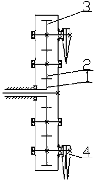 Claw-type planetary gear train planting mechanism