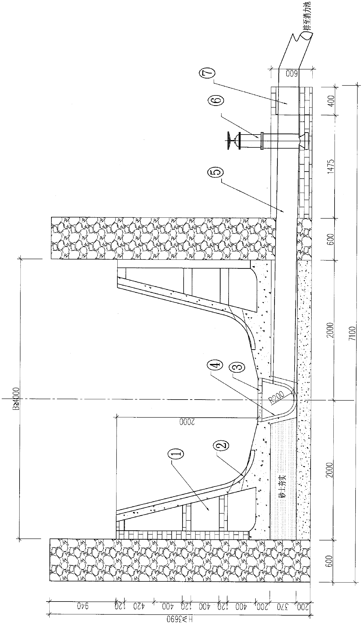 Hydrodynamic linkage scouring and desilting facility