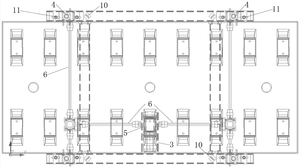 Screw-type synchronous jacking automatic control track plate demolding machine