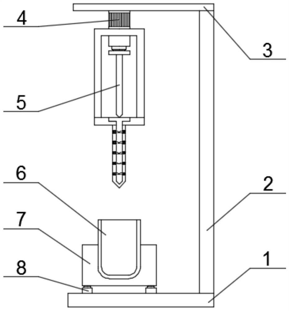 A soil loosening device for potted plants