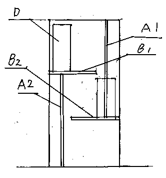 Rotary table type emergency escape passage with slide bars