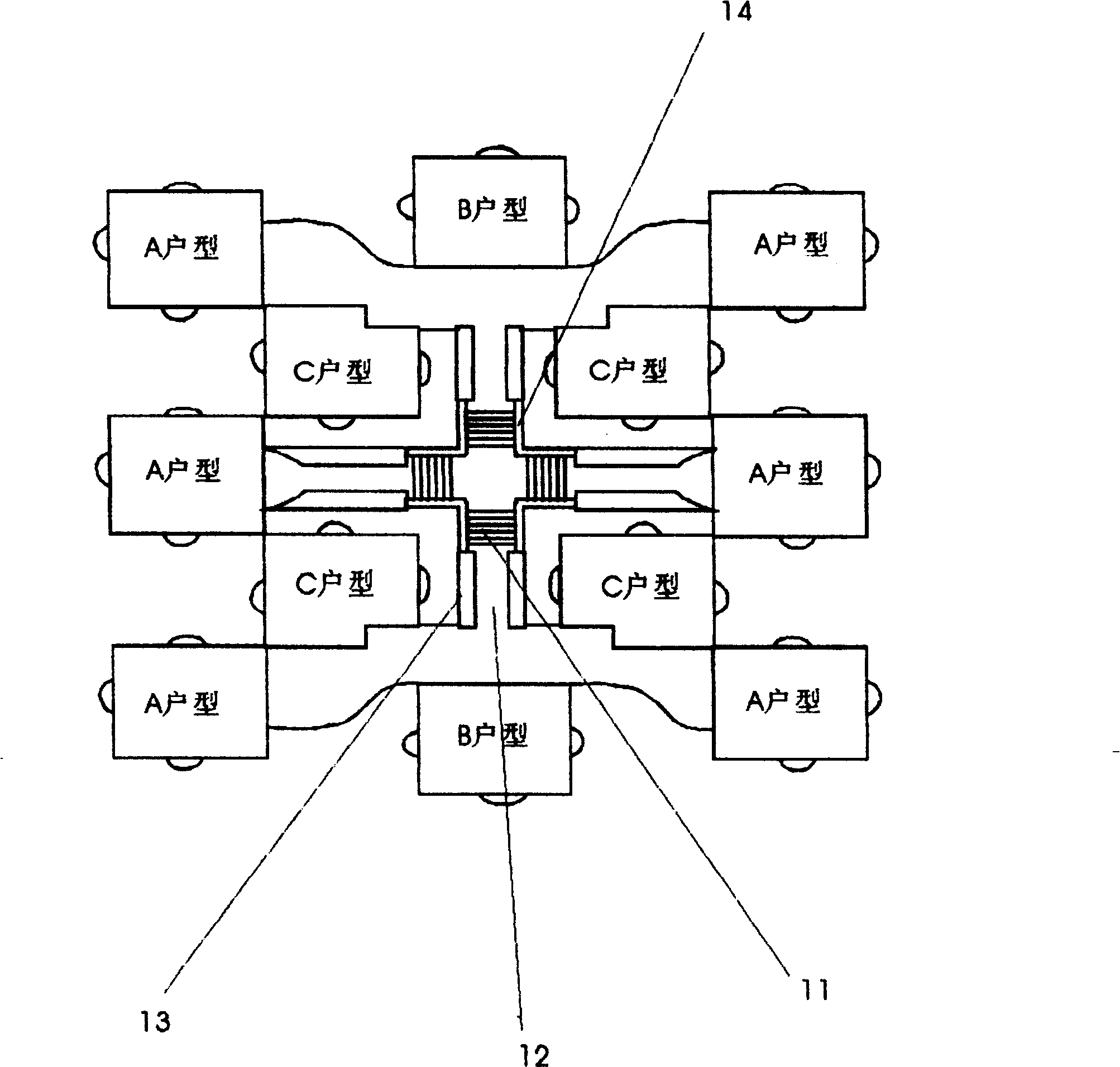 Housing unit structure and its integral layout design